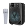 GTS-2116 portable Bluetooth speaker with wireless microphone and retail box